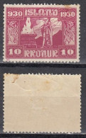 ISLAND 1930 - MiNr: 139 Höchstwert   */MLH - Leichte Stockflecken - Unused Stamps
