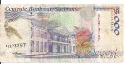 SURINAME 5000 GULDEN 1999 VF P 143 B - Suriname