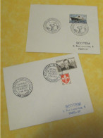 2 Enveloppes-Souvenirs Anciennes  /(Affranchies)/ Paquebot "FRANCE" / Cie Gén. Transatlantique/ 1960-1962      TIMB167 - Altri & Non Classificati