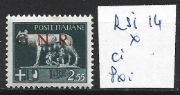 ITALIE REPUBLIQUE SOCIALE 14 * Côte 100 € - Neufs