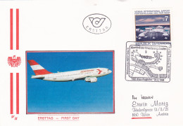 VINNA INTERNATIONAL AIRPORT  ,FDC  COVERS 1996 AUSTRIA - Lettres & Documents