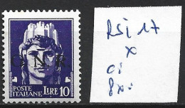 ITALIE REPUBLIQUE SOCIALE 17 * Côte 80 € - Neufs