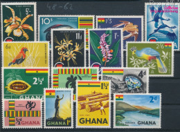 Ghana 48-62 (kompl.Ausg.) Postfrisch 1959 Symbole (10285380 - Ghana (1957-...)