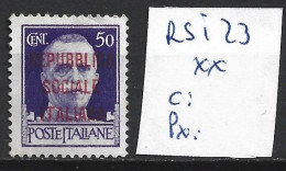 ITALIE REPUBLIQUE SOCIALE 23 ** Côte 0.60 € - Nuovi