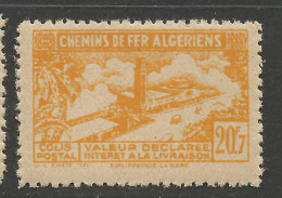 ALGERIE COLIS POSTAUX  N° 118b NEUF** LUXE SANS CHARNIERE  / Hingeless  / MNH - Postpaketten