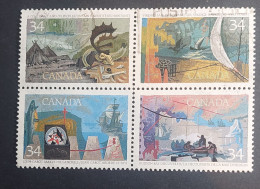 Exploration Of Canada ,1986 , Block , Used - Gebruikt