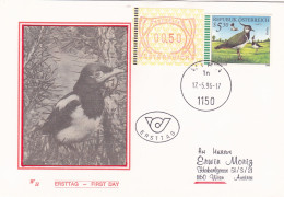 BIRD  ,FDC  COVERS 1996 AUSTRIA - Covers & Documents