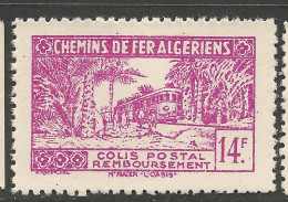 ALGERIE COLIS POSTAUX  N° 156a NEUF** LUXE SANS CHARNIERE  / Hingeless  / MNH - Paketmarken