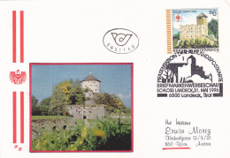 BRIEFMARKENWERBESCHAU SCHLOSS LANDECK   ,FDC  COVERS 1996 AUSTRIA - Storia Postale
