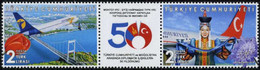 Türkiye 2019 Mi 4528-4529 MNH Diplomacy With Mongolia, Airplane, Bridges, Flower, Camel, Flag, Suit, Costume - Neufs