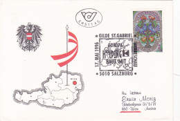 STAMP DAY SALZBURG  ,FDC  COVERS 1996 AUSTRIA - Storia Postale