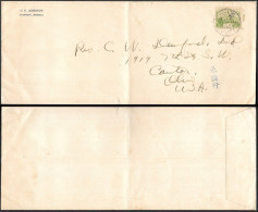 Korea Kongju Cover Mailed To USA 1933. Japan Era - Corée (...-1945)