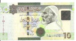 LIBYE 10 DINARS 2011 UNC P 78A B - Libya