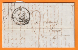1839 - Lettre Pliée De Bayonne, Pyrénées Atlantiques (grand Cachet) Vers Limoux, Aude - Taxe 7 - Cachet à Date D'arrivée - 1801-1848: Precursores XIX