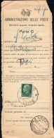 Luogotenenza (1944) - Imperiale Cent. 25 Isolato Su Modello 261 Servizio Pacchi Franchi Spese - Postal Parcels