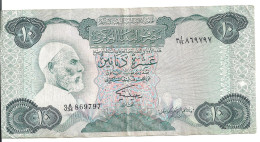 LIBYE 10 DINARS ND1984 VF P 51 - Libië