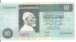 LIBYE 10 DINARS ND1991 VF P 61 B - Libya