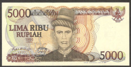 Indonesia 5000 5,000 Rupiah Teuku Umar P-125 1986 UNC - Indonésie