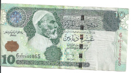 LIBYE 10 DINARS ND2004 VF+ P 70 B - Libye