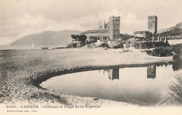 FRANCE - Cannes - Vue Sur Le Château Et Plage De Na Napoule - Carte Postale Ancienne - Cannes