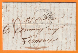 1836 - Lettre Pliée De Toulouse (grand Cachet) Vers Limoux, Aude (cad Fleurons) - Taxe 4 - 1801-1848: Vorläufer XIX