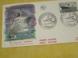 Enveloppe Philatélique/ Paquebot "FRANCE" /Voyage Inaugural/Le Plus Long Paquebot Du Monde /3 Février 1962  TIMB170 - Andere & Zonder Classificatie