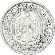 Monnaie, Allemagne, 50 Reichspfennig, 1928 - 50 Renten- & 50 Reichspfennig