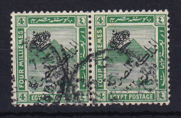 Egypt: 1922   Pictorial - 'The Kingdom Of Egypt' OVPT  SG101    4m     Used Pair - Oblitérés