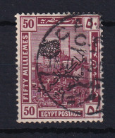Egypt: 1922   Pictorial - 'The Kingdom Of Egypt' OVPT  SG107    50m     Used - Gebruikt