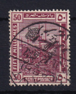 Egypt: 1922   Pictorial - 'The Kingdom Of Egypt' OVPT  SG107    50m     Used - Oblitérés