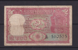 INDIA -  1977-82 2 Rupees Circulated Banknote (Pin Holes) - India