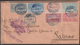 73 - 1927 - Volo Genova / Roma Ostia / Napoli / Palermo. Compagnia Sana N. 62. Firma Longhi. Molto Bella. SPL - Storia Postale (Posta Aerea)