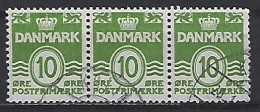 Denmark 1950-62  Wavy Lines (o) Mi.328 Y - Oblitérés