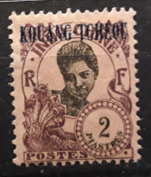 KOUANG TCHEOU  1923,Yvert 72 ,2 Piastres Violet Brun  Et Noir Sur Lilas   Neuf * MH TB - Ongebruikt