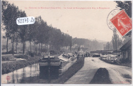 AISY-SUR-ARMANCON- LE CANAL DE BOURGOGNE ENTRE AISY -89- ET ROUGEMONT- 21- UNE BELLE PENICHE A QUAI - Sonstige & Ohne Zuordnung