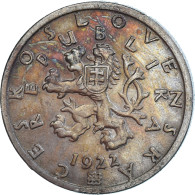 Monnaie, Tchécoslovaquie, 50 Haleru, 1922 - Tchécoslovaquie