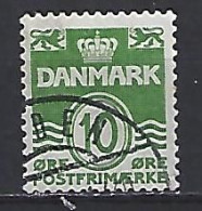 Denmark 1950-62  Wavy Lines (o) Mi.328 Y - Usado