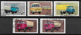 ALLEMAGNE   /   DDR       -     Série   CAMIONS     -     Oblitérés - Vrachtwagens