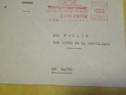 3 Enveloppes Affranchies/Flammes "Paquebot FRANCE"/Cie Gle Transatlantique/Marseille/Le Havre /1963-68-69 TIMB172 - Sonstige & Ohne Zuordnung