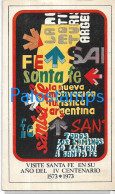 223778 ARGENTINA SANTA FE PUBLICITY DIRECCION GENERAL DE TURISMO IV CENTENARIO 1973 MAP NO POSTAL POSTCARD - Argentine