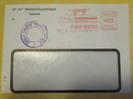 3 Enveloppes Affranchies/Flammes "Paquebot FRANCE"/Cie Gle Transatlantique/Marseille/Le Havre /1963-68-69 TIMB173 - Andere & Zonder Classificatie