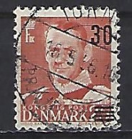 Denmark  1955-56  Frederik IX Overprints 30 On 25  (o) Mi.361 - Oblitérés