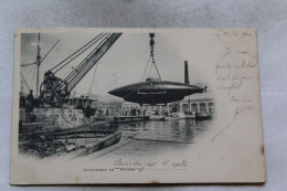 Cpa 1902, Sous Marin Goubet, Militaria, Bateaux - Sous-marins