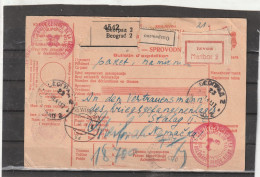 Yugoslavia RED CROSS PARCEL CARD Beograd To POW Germany 1941 - Covers & Documents