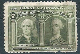 Canada U   90 (o) Usado. 1908 Deteriorado - Usati