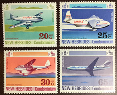 New Hebrides 1972 Aircraft MNH - Unused Stamps