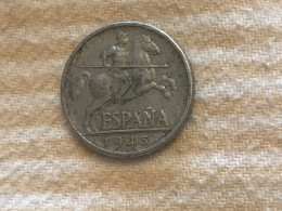Münze Münzen Umlaufmünze Spanien 5 Centimos 1945 - 5 Centiemen