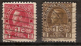 Canada U  105/106 (o) Usado. 1915 - Used Stamps