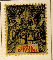 Cote D'Ivoire - (1892-99) -   1 F.  Type Groupe    Oblitere - Used Stamps