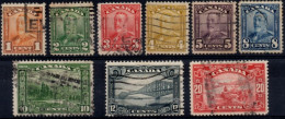 Canada U  129/137 (o) Usado. 1927 - Gebraucht